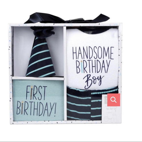 First Birthday Outfit Gift Set, Handsome Boy - Picture 2 of 2